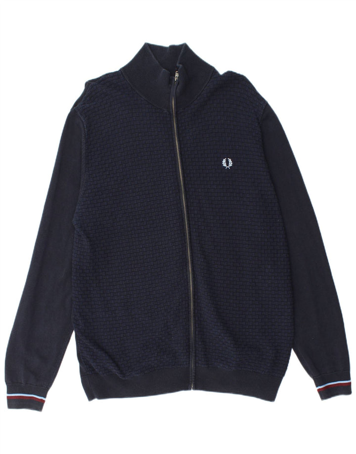 Мужской кардиган-свитер Fred Perry XL темно-синий