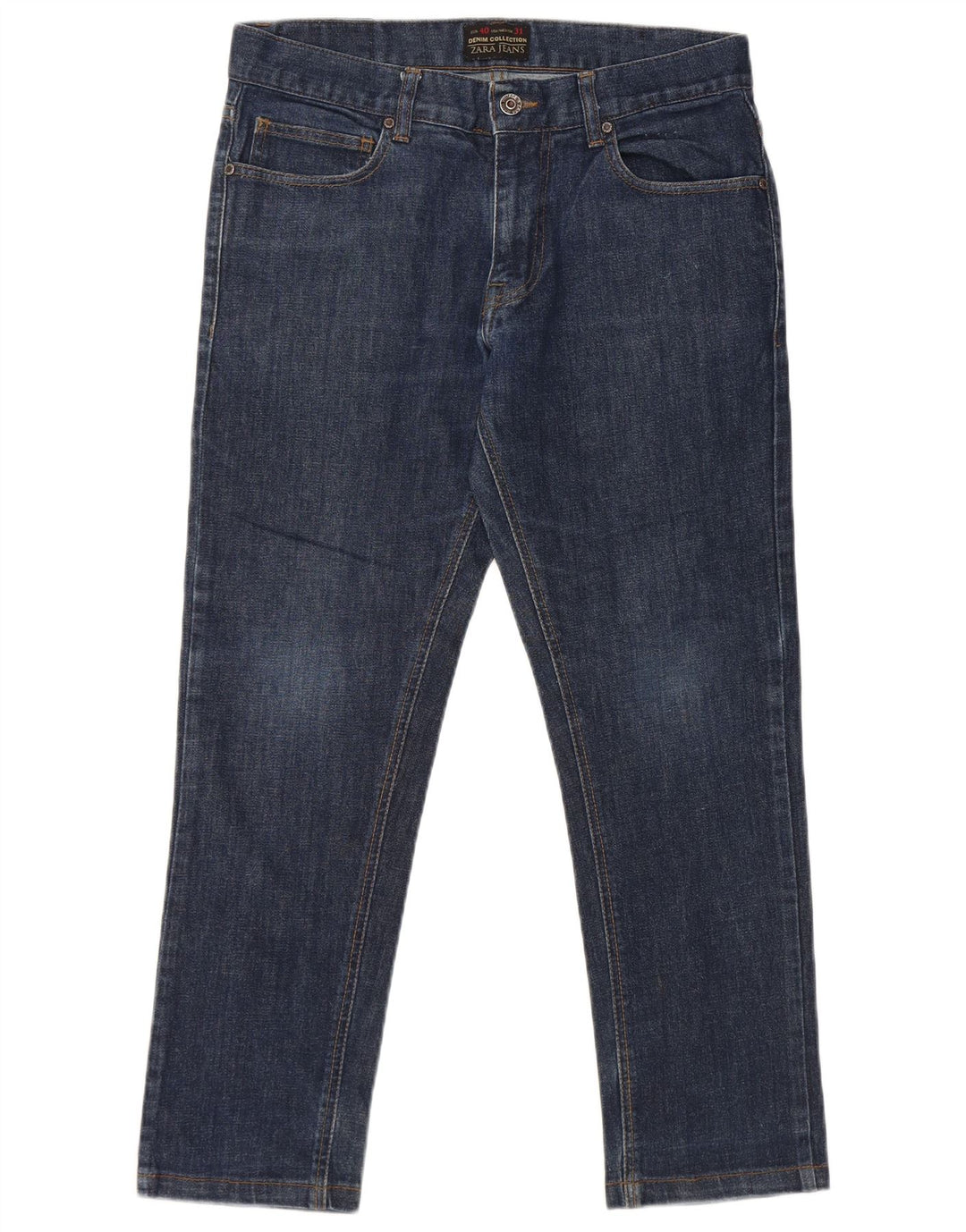 Мужские зауженные джинсы ZARA EU 40, средние W31 L26, синие, хлопок