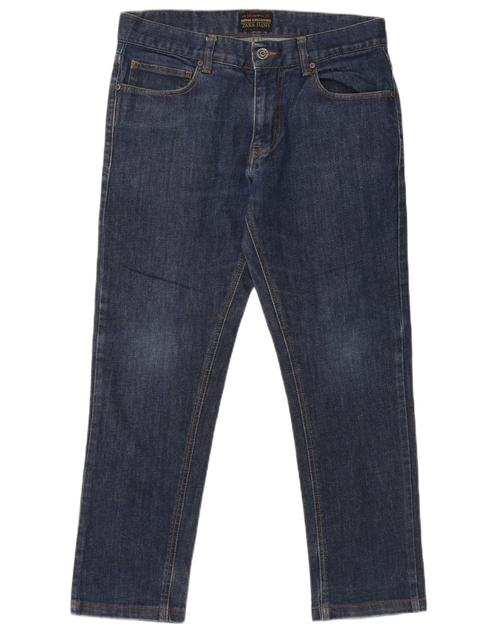 Мужские зауженные джинсы ZARA EU 40, средние W31 L26, синие, хлопок