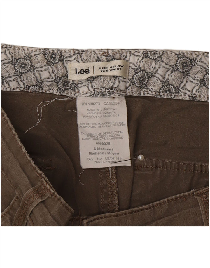 Женские брюки-капри Lee, США 6, средние, W30 L20, хаки, хлопок