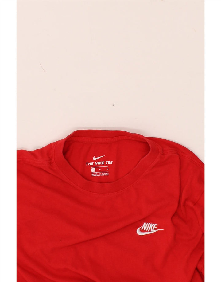 NIKE Mens T-Shirt Top Medium Red Cotton Vintage Nike and Second-Hand Nike from Messina Hembry 