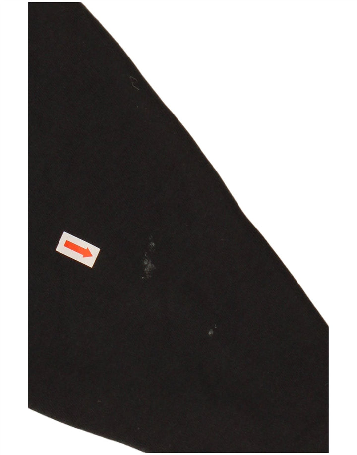 Женский джемпер с капюшоном ADIDAS в стиле оверсайз UK 12, средний черный, хлопок