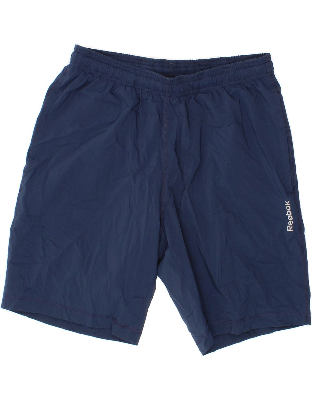 REEBOK Mens Sport Shorts Medium  Navy Blue Polyester Vintage Reebok and Second-Hand Reebok from Messina Hembry 