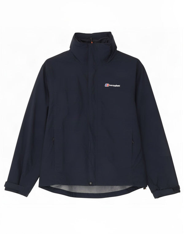 Мужская ветровка Berghaus с капюшоном UK 40, большая темно-синяя, полиамид