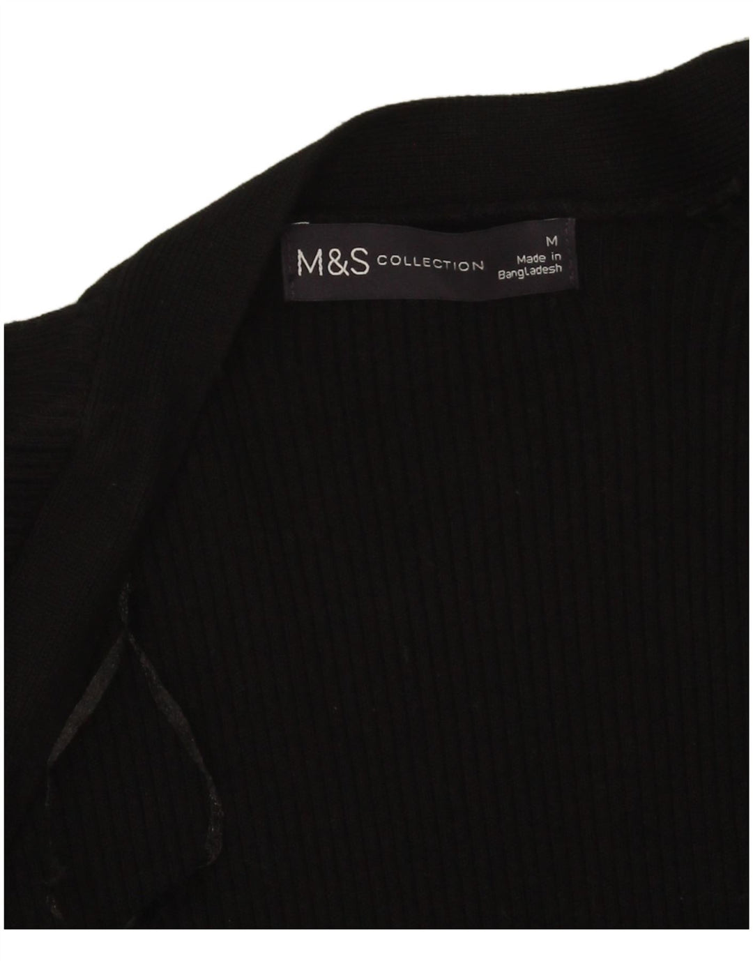 Женский открытый кардиган Marks & Spencer UK 14, средний черный, вискоза
