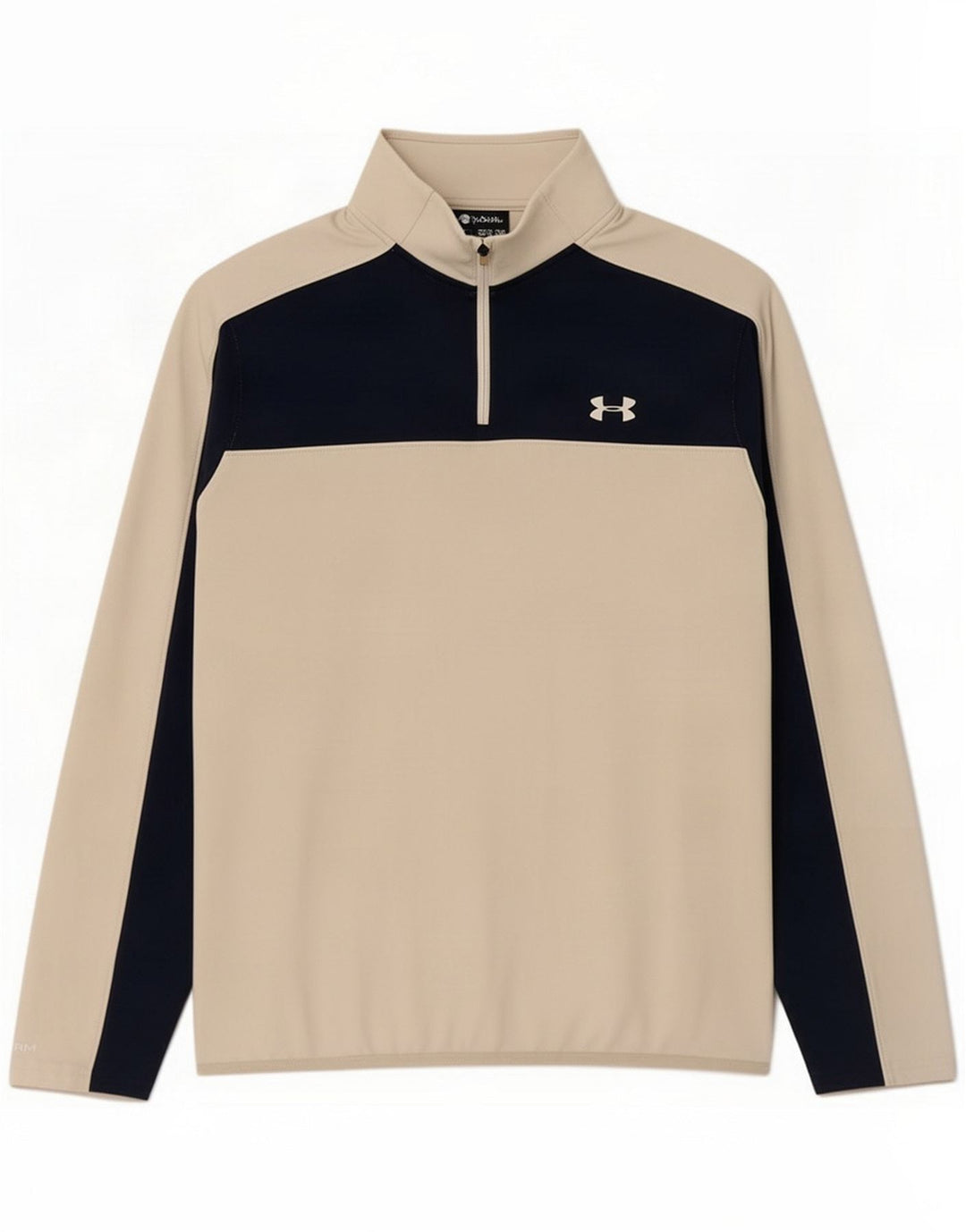 Under Armor Мужской пуловер в спортивном костюме Cold Gear Верх средний белый Цветной блок