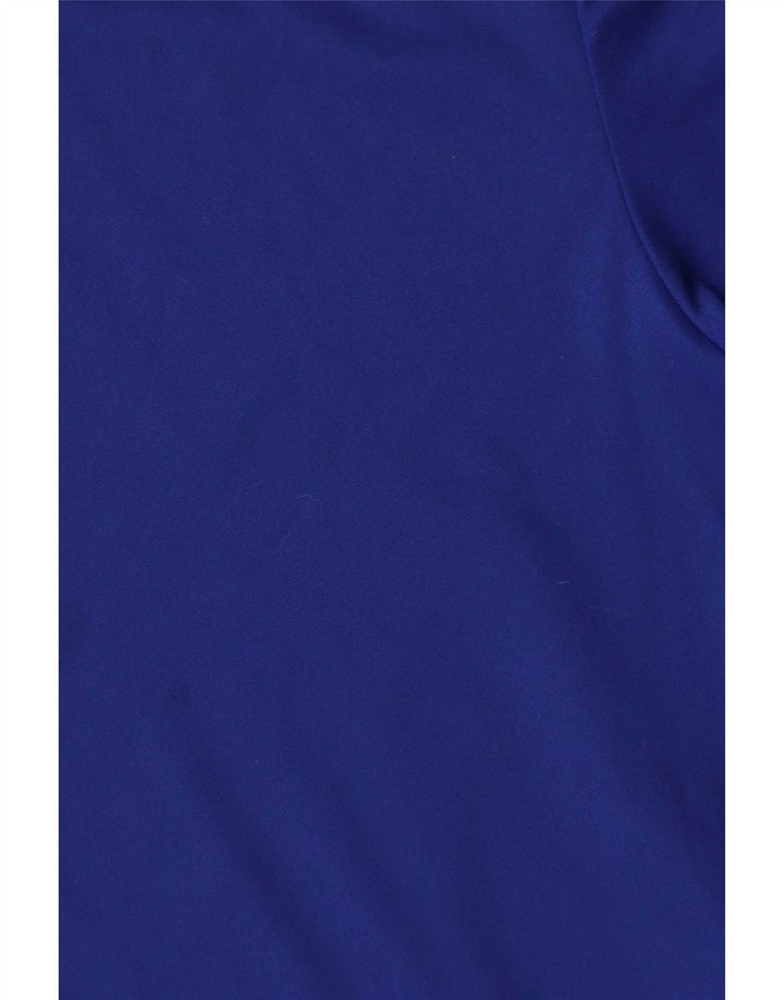 Мужская футболка Adidas Climalite Top 2XL Синяя с цветными блоками из полиэстера