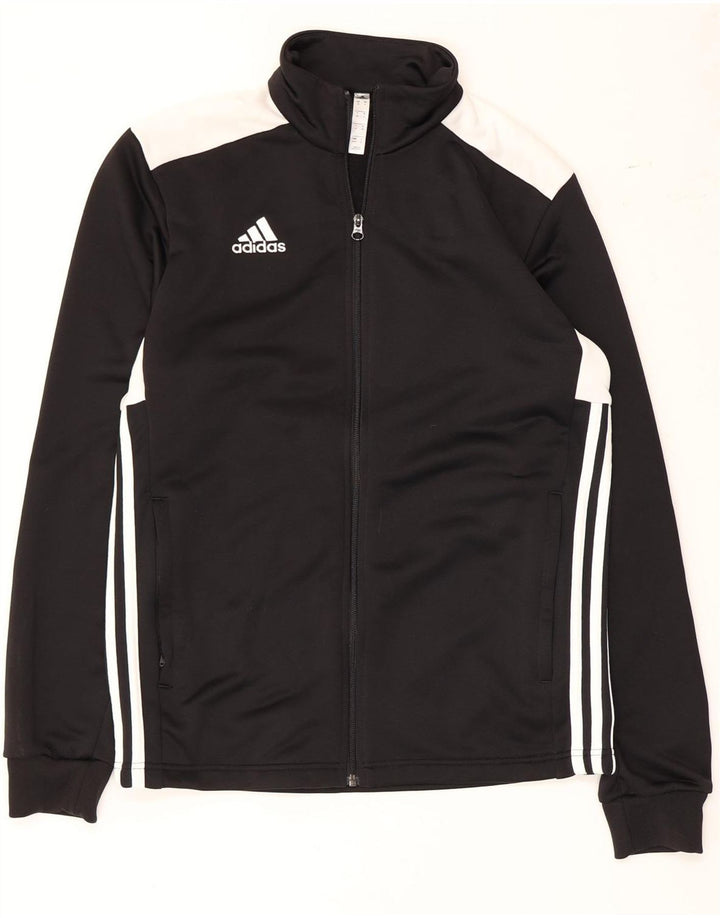 Мужской спортивный костюм Adidas, верхняя куртка, средний черный, полиэстер с цветными блоками