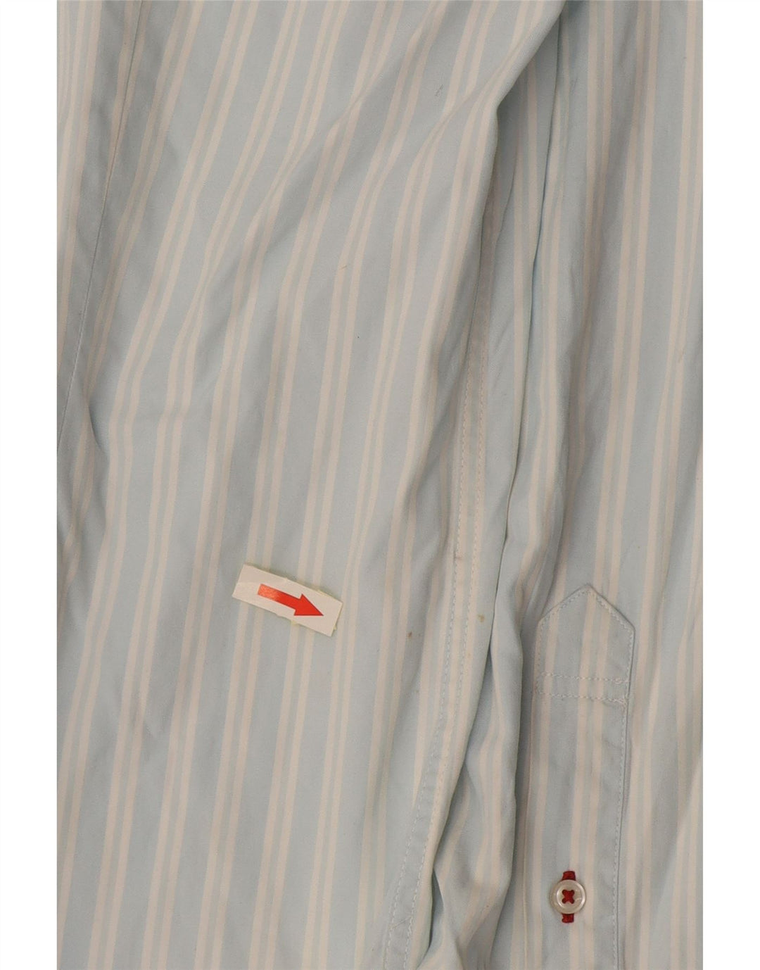 Мужская рубашка Tommy Hilfiger из хлопка в синюю полоску среднего размера