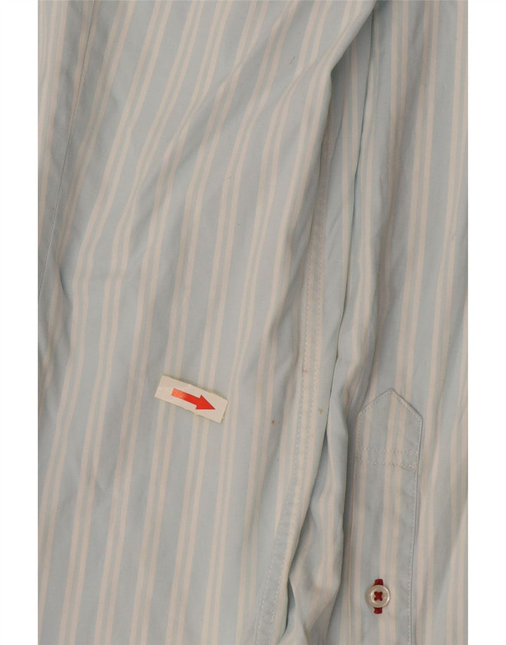 Мужская рубашка Tommy Hilfiger из хлопка в синюю полоску среднего размера