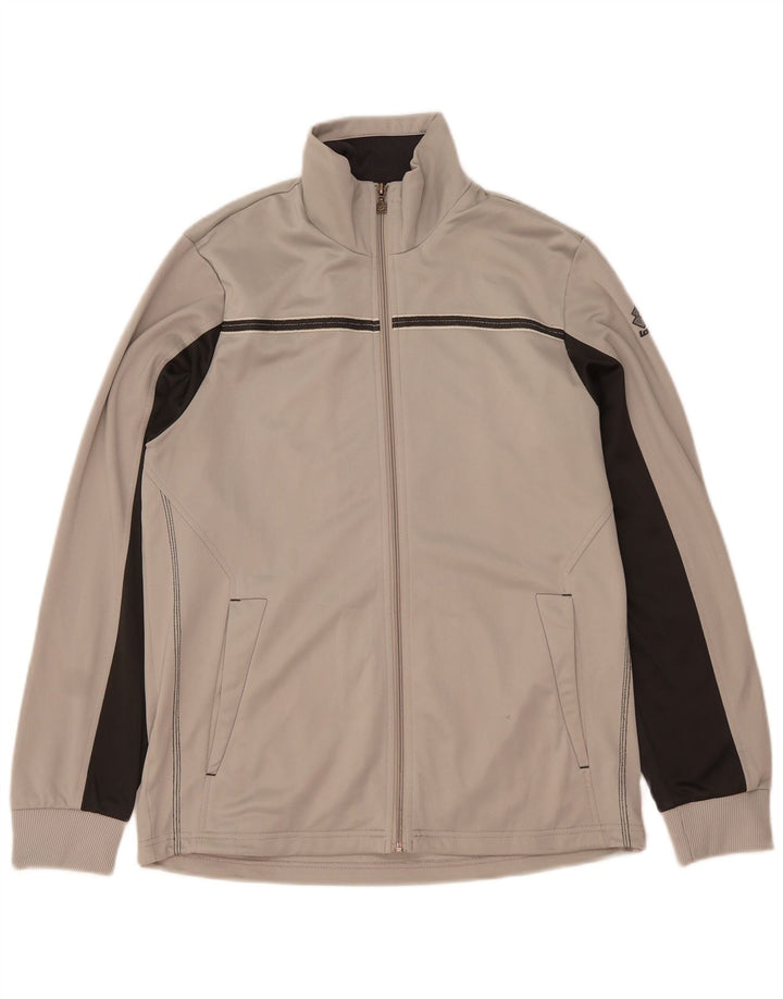 Мужской спортивный костюм Lotto, верхняя куртка, большой серый полиэстер с цветными блоками