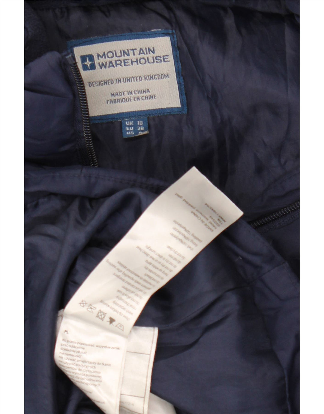 Женский утепленный жилет Mountain Warehouse UK 10, маленький размер, темно-синий из полиэстера