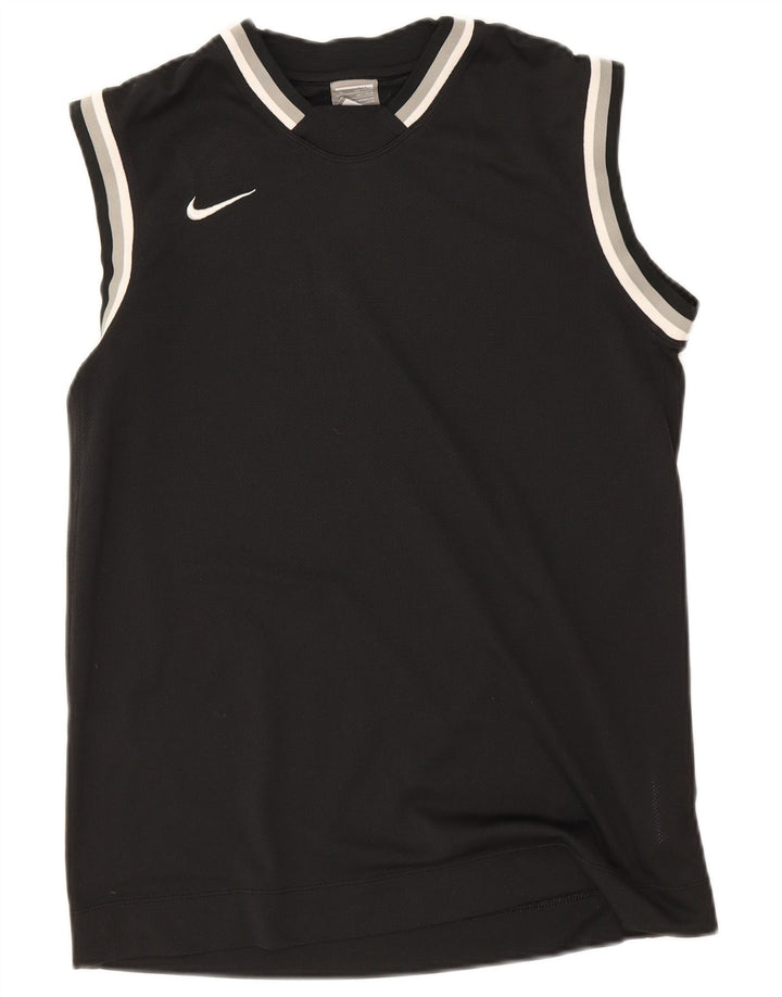 Майка Nike для мальчиков 13–14 лет XL, полиэстер в черную полоску