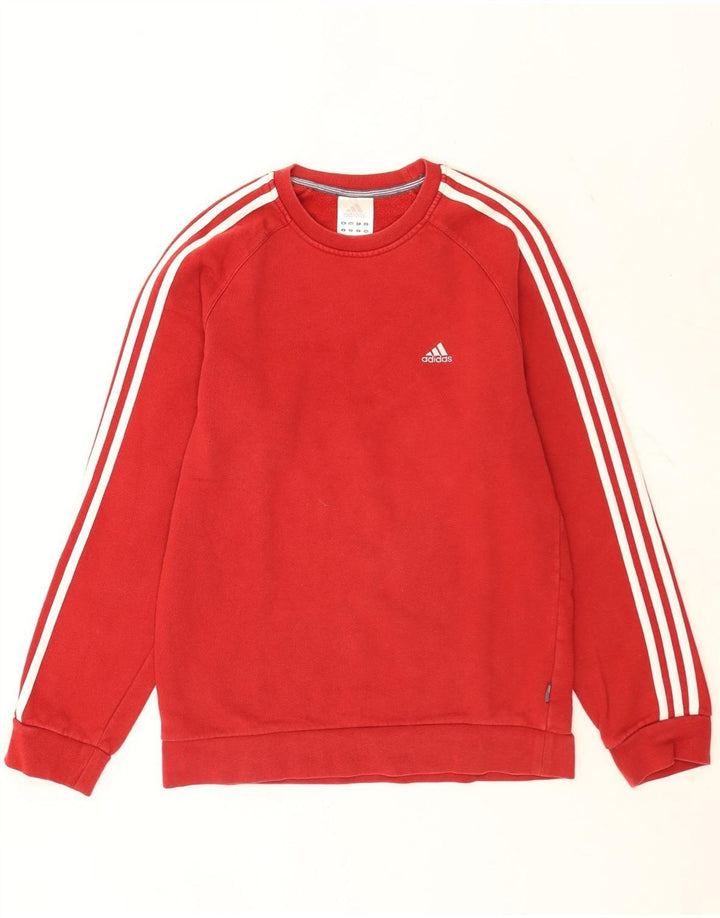 Мужской свитер Adidas, маленький красный хлопковый джемпер с цветными блоками