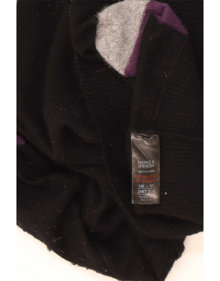 Женское платье-джемпер Marks & Spencer UK 14, среднее, в разноцветную полоску