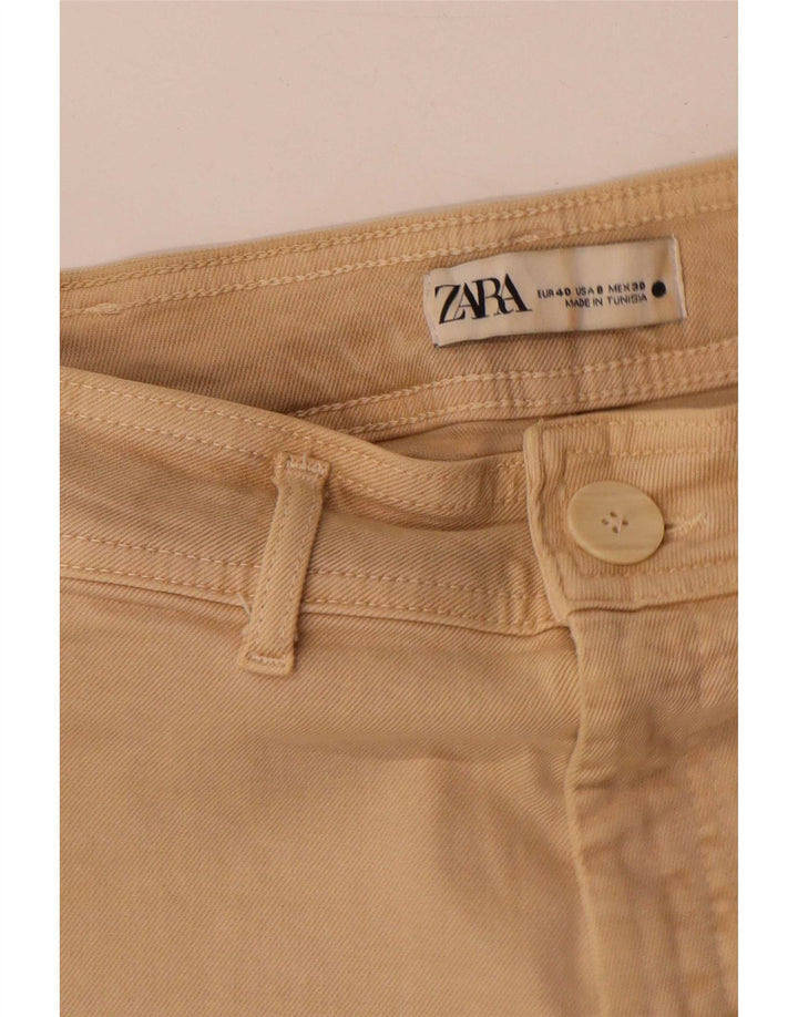 Женские широкие джинсы Zara EU 40 Medium W30 L31 Бежевые
