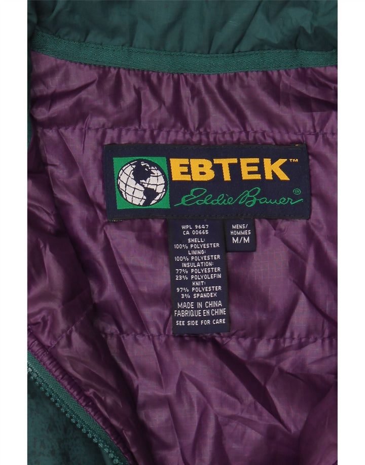 Мужская стеганая куртка свободного покроя Eddie Bauer UK 38, средний зеленый цвет