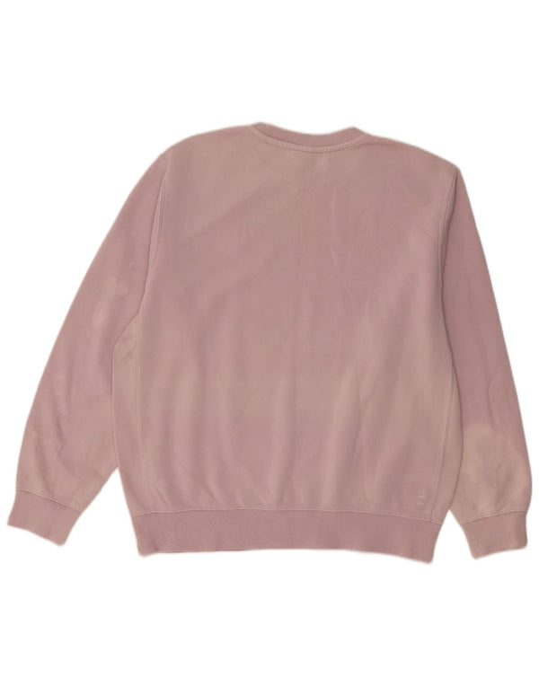 Женский свитер-свитшот большого размера NIKE UK 14, хлопковый средний фиолетовый цвет