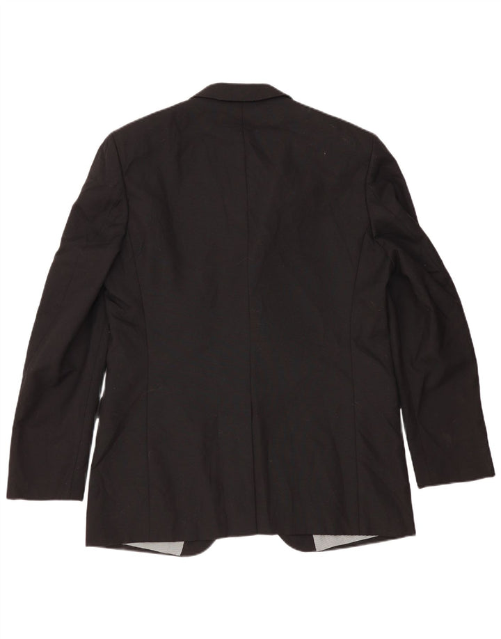 Мужской пиджак Marks & Spencer Autograph с 2 пуговицами, Великобритания 42 XL, черный