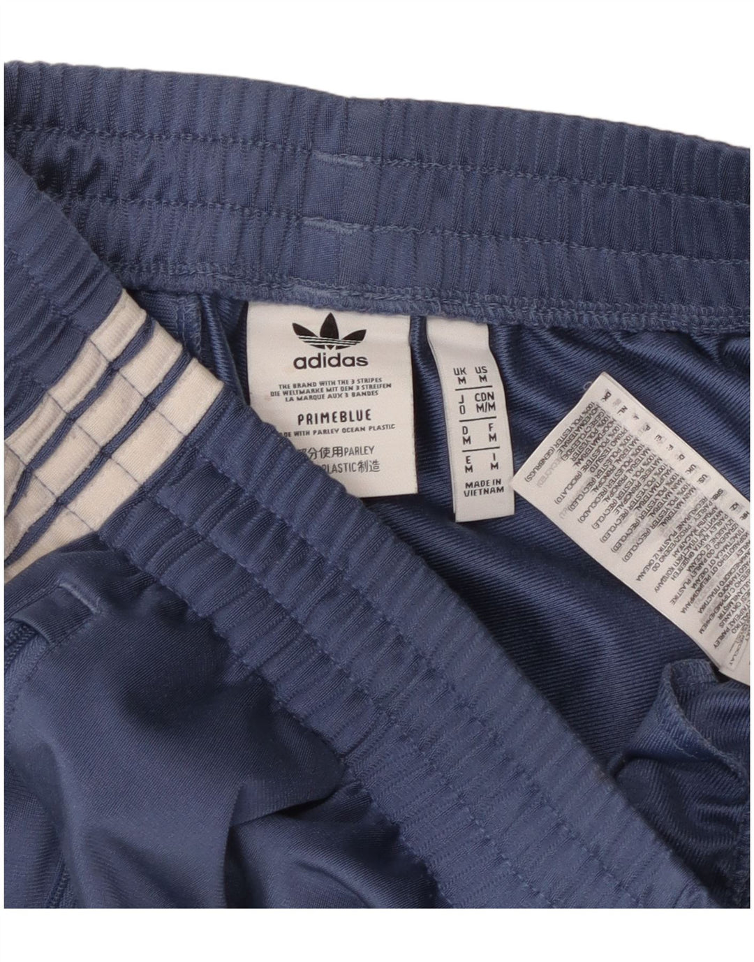 Мужские спортивные брюки Adidas среднего размера, темно-синие, полиэстер