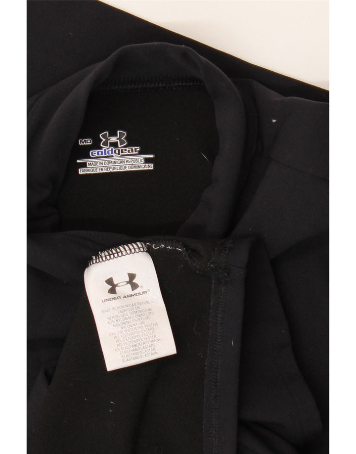 Женский топ Cold Gear Under Armour с длинным рукавом, Великобритания 12, средний черный нейлон