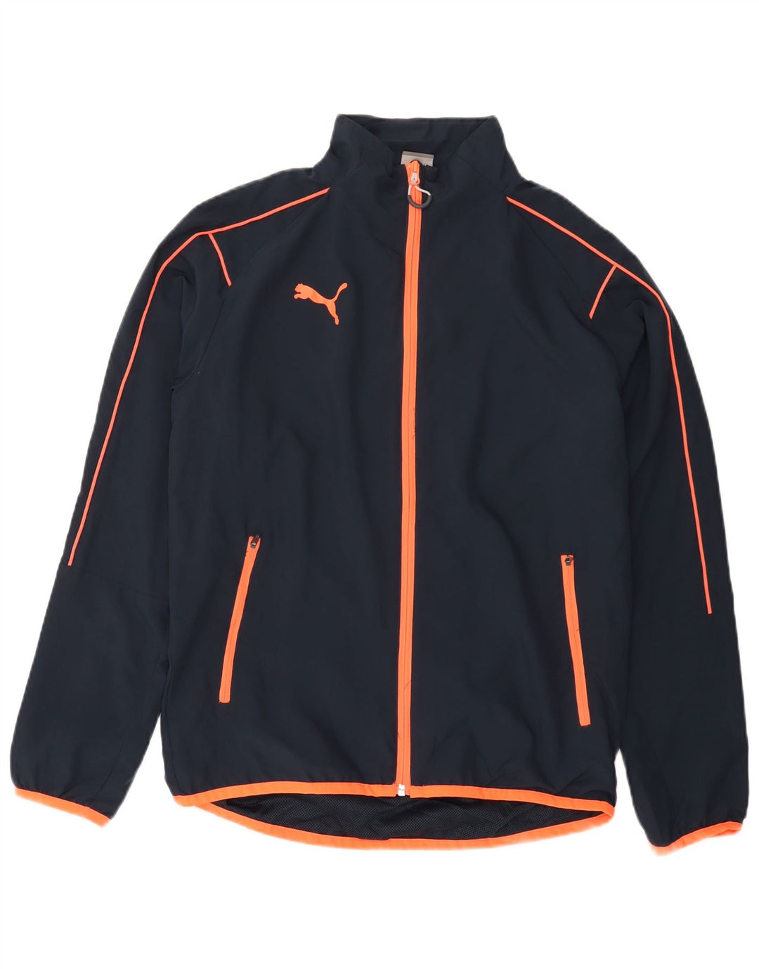 Мужской спортивный костюм PUMA, верхняя куртка, маленький темно-синий полиэстер
