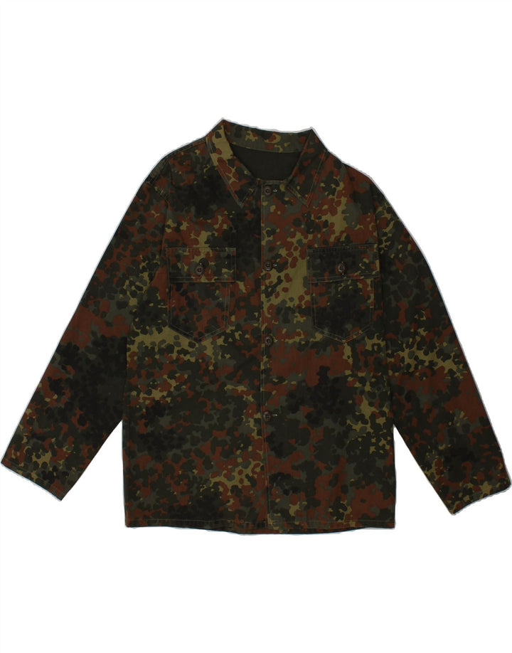 VINTAGE Mens Military Jacket UK 36 Small Khaki Camouflage Vintage Vintage and Second-Hand Vintage from Messina Hembry 