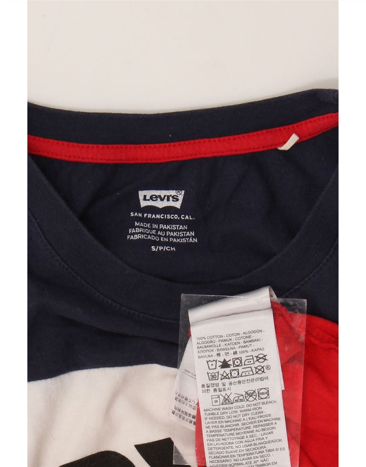 Женский укороченный жилет с рисунком LEVI'S UK 10, маленький, в разноцветную полоску