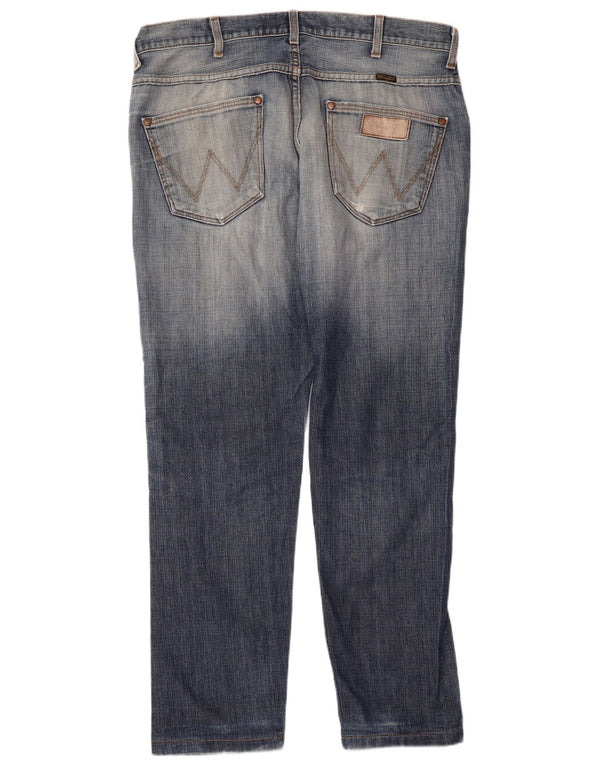 Мужские прямые джинсы Wrangler W36 L30 синие, хлопок