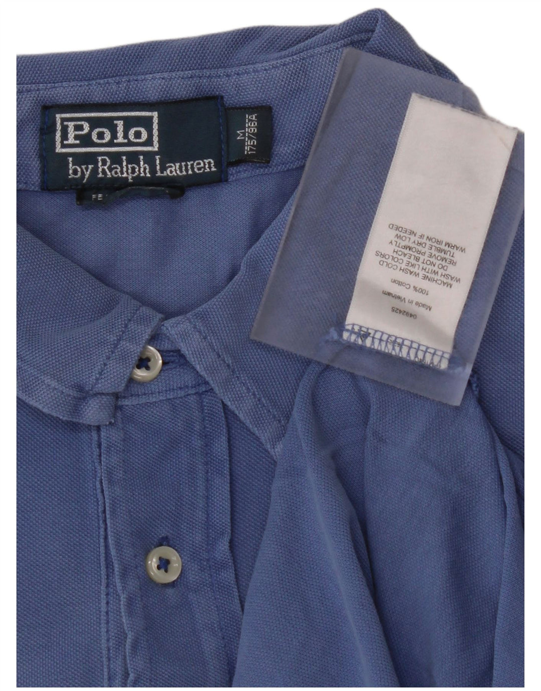 Мужская рубашка-поло POLO RALPH LAUREN, хлопковая, синего цвета