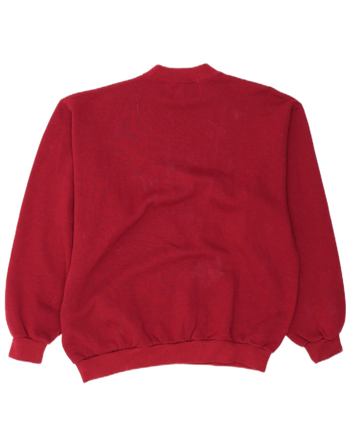 Мужской свитшот с рисунком GYMNASIUM, большой бордовый