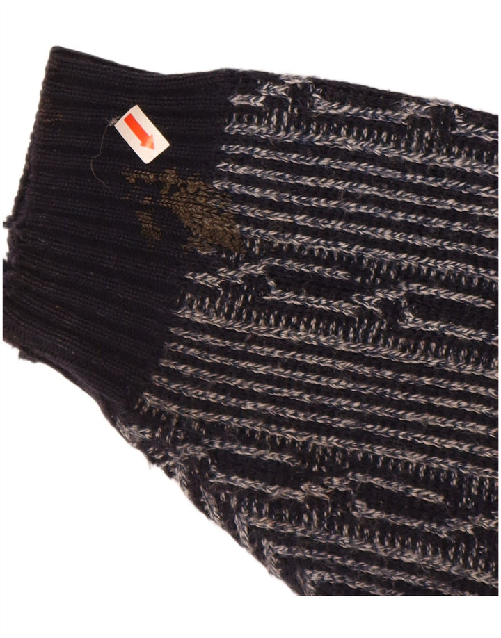 Мужской джемпер с вырезом «лодочка» C & A, большой темно-синий полиакрил с жаккардовым узором