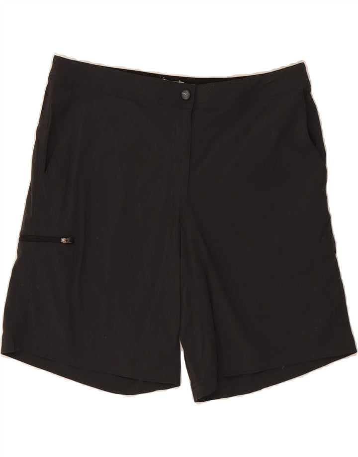 L.L.BEAN Womens Cargo Shorts US 14 XL W36  Black Nylon Vintage L.L.Bean and Second-Hand L.L.Bean from Messina Hembry 