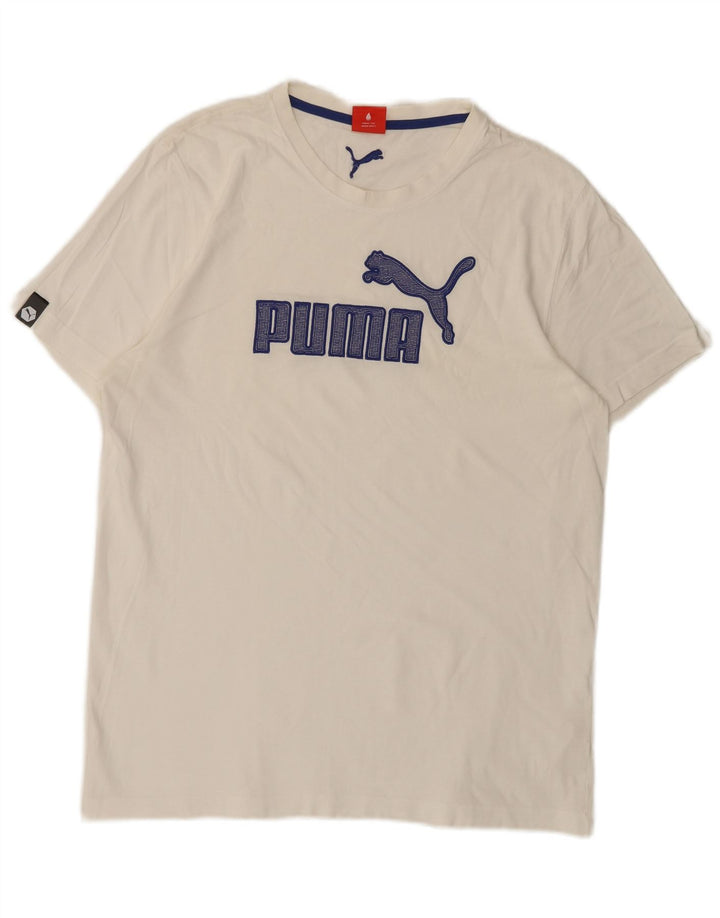 Мужская футболка с рисунком Puma, большая белая