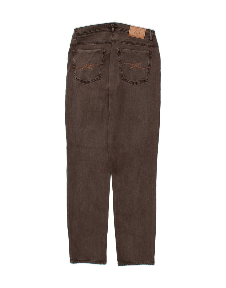 TRUSSARDI Womens Slim Jeans W30 L29 Brown Vintage Trussardi and Second-Hand Trussardi from Messina Hembry 