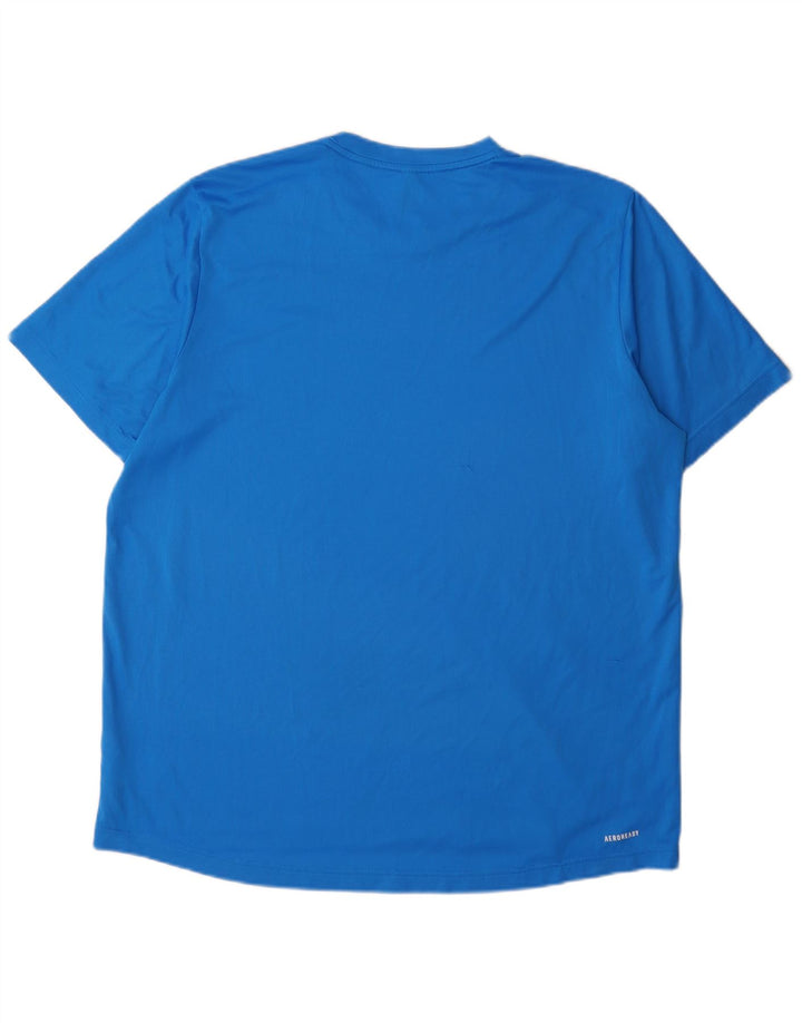Adidas Мужская футболка Aeroready Top XL Синий Полиэстер