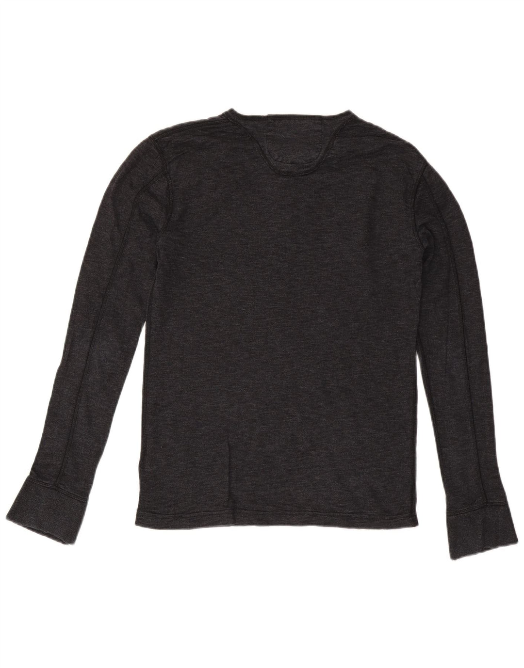 SUPERDRY Мужской топ с длинным рукавом, средний серый хлопок