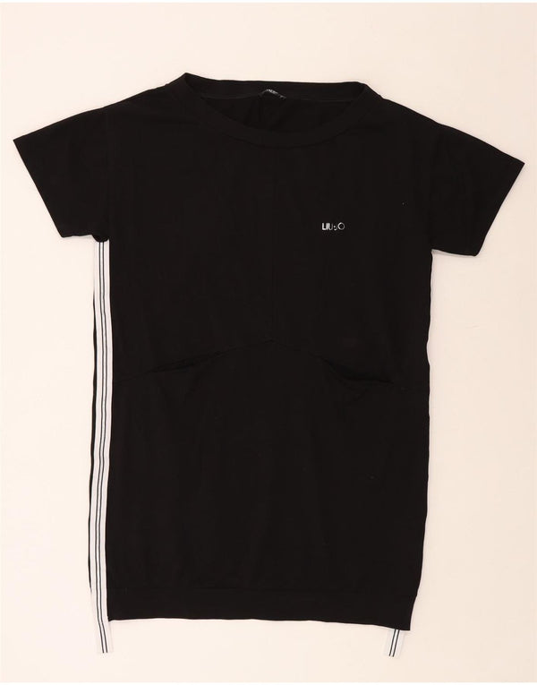 Женское платье-футболка LIU JO Milano UK 18 XL, черный хлопок