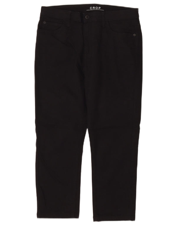 Женские укороченные брюки Marks & Spencer UK 12 Medium W30 L21, черный хлопок