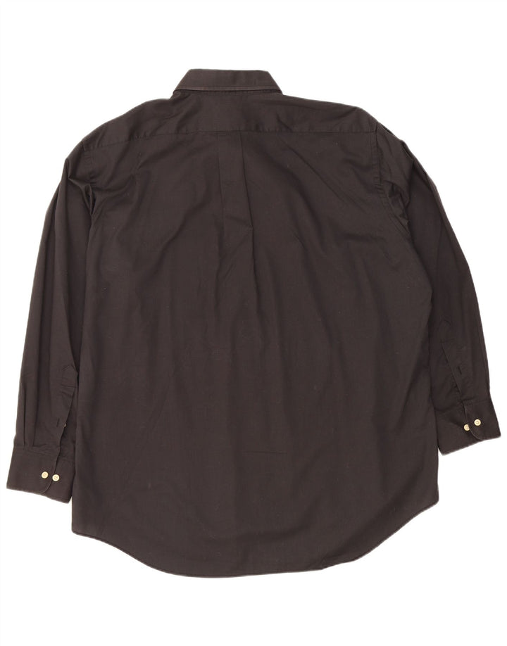 Мужская рубашка Chaps, размер 17 1/2 XL, черный хлопок