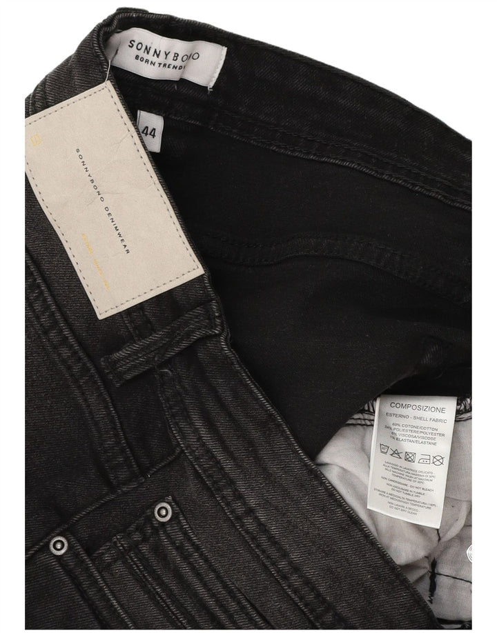 SONNY BONO Женские джинсовые шорты IT 44 Medium W29 Черный хлопок