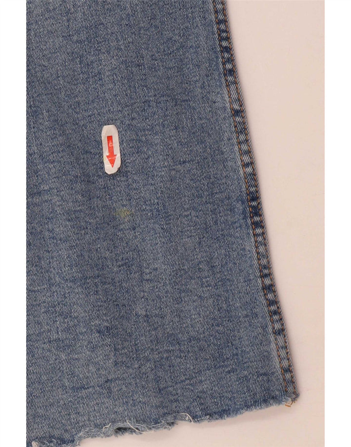 Женские расклешенные джинсы Zara с высокой посадкой EU 38, маленькие W28 L26, синие