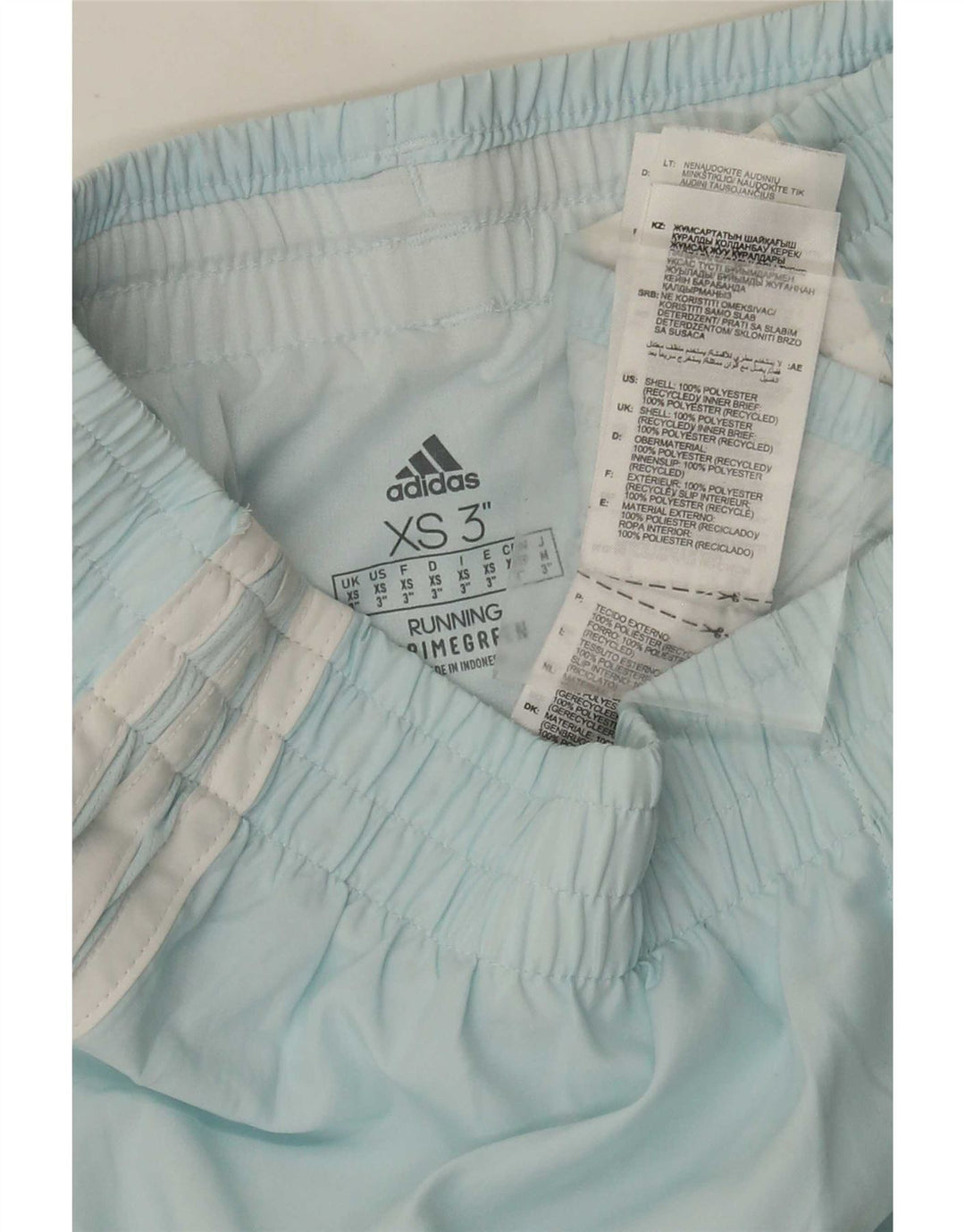 Женские спортивные шорты Adidas Primegreen XS синие из полиэстера