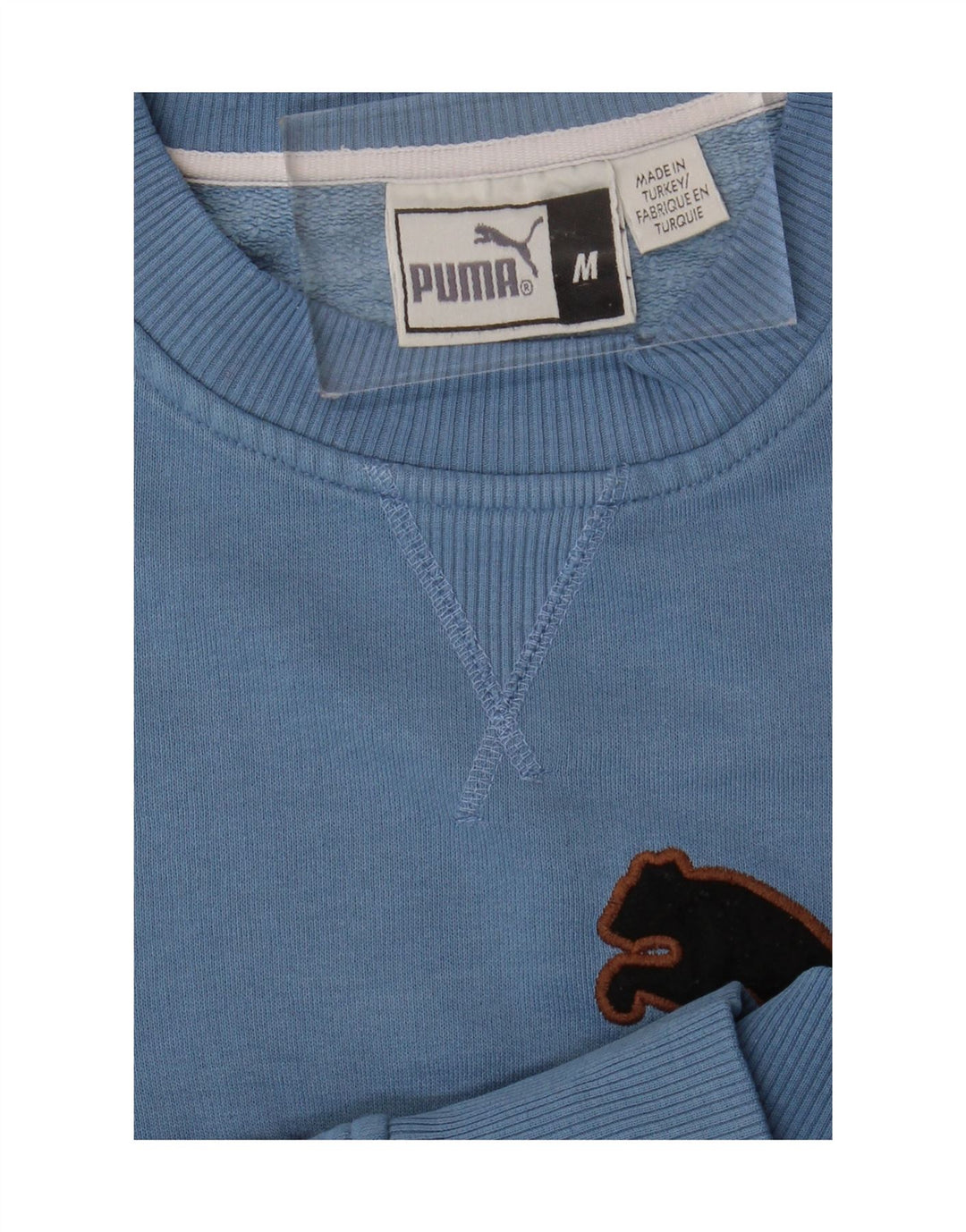 Мужской свитшот с рисунком Puma, средний синий