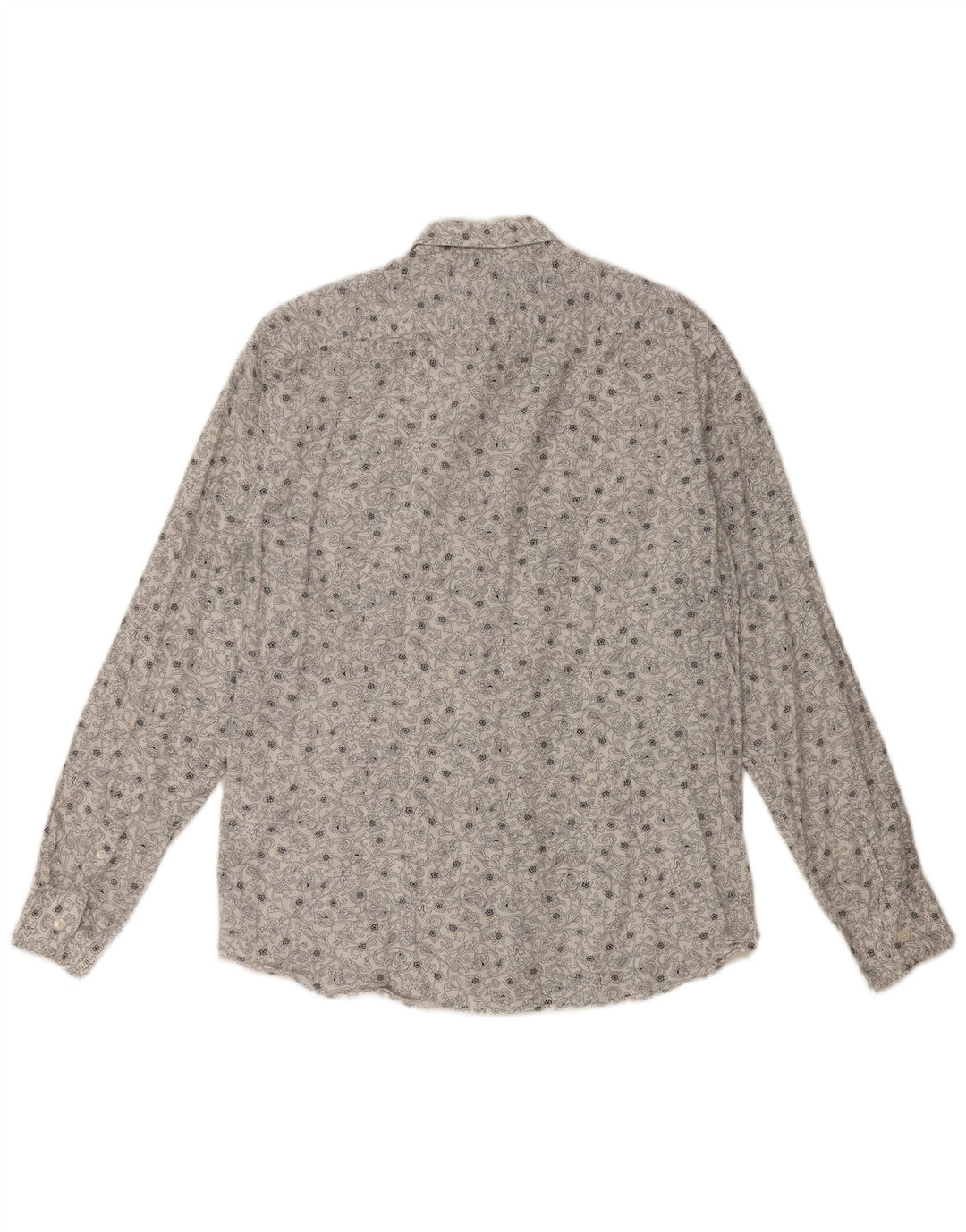 Мужская рубашка TED BAKER, размер 3, средний размер, белый хлопок с цветочным принтом