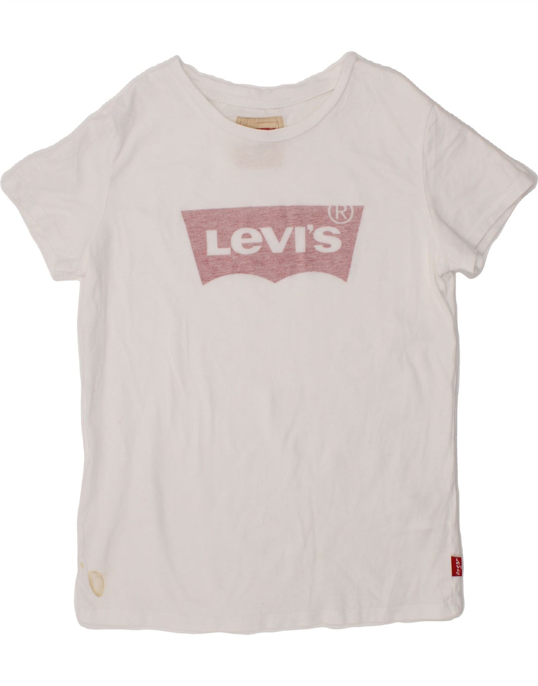 LEVI'S Boys Graphic T-Shirt Top 11-12 Years White Cotton Vintage Levi's and Second-Hand Levi's from Messina Hembry 
