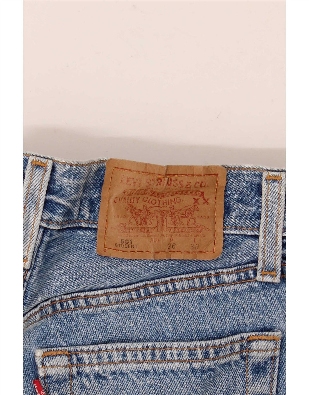 Женские джинсовые шорты Levi's 501 W26, маленькие синие
