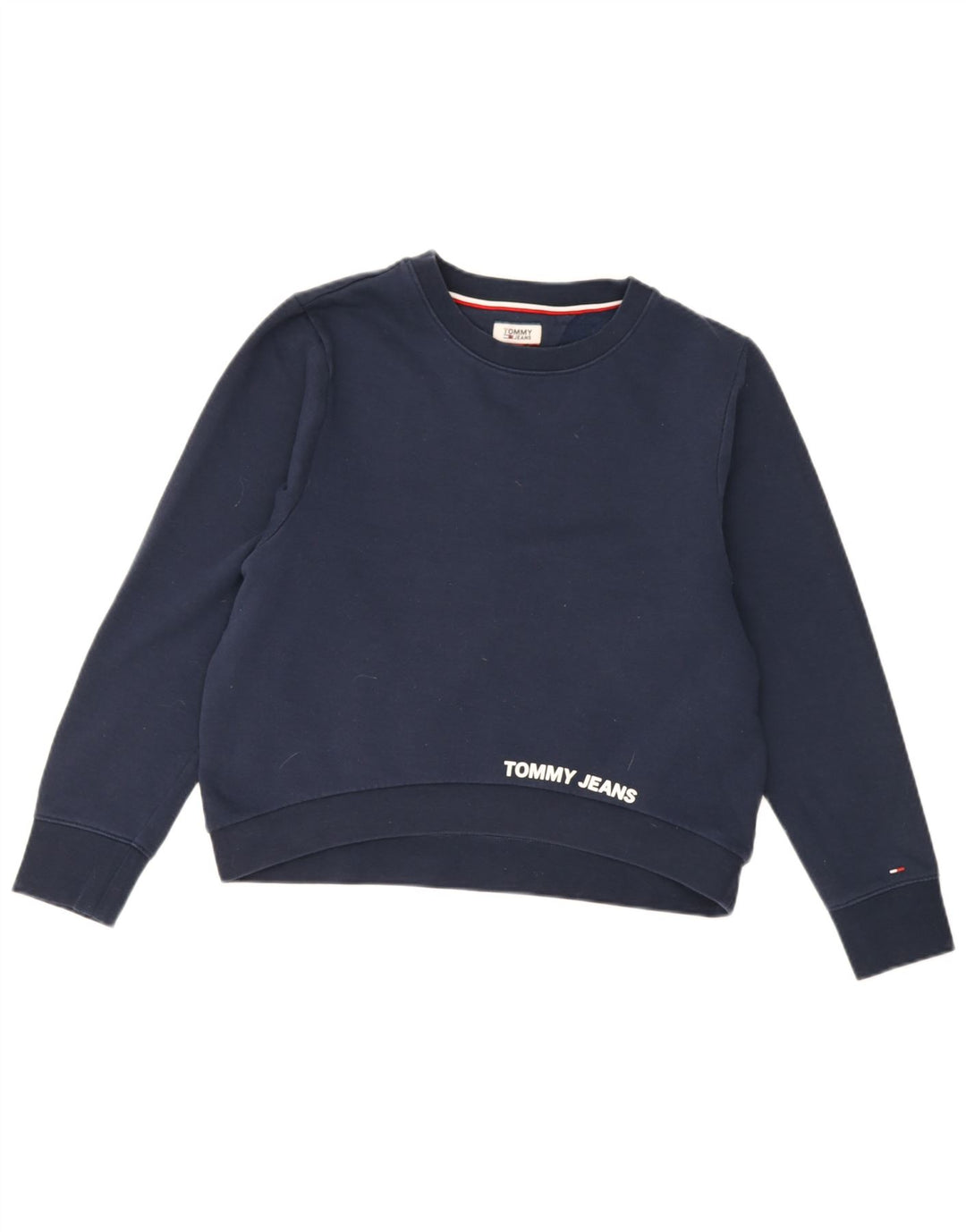 Женский свитер оверсайз Tommy Hilfiger UK 10, маленький темно-синий