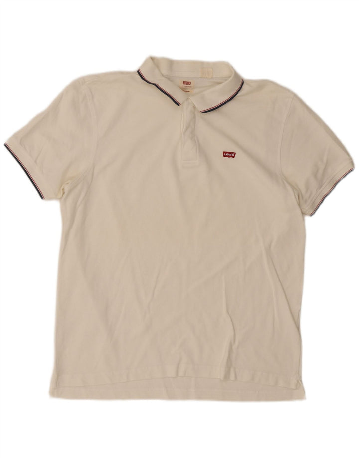 Мужская рубашка поло Levi's Standard, большая белая