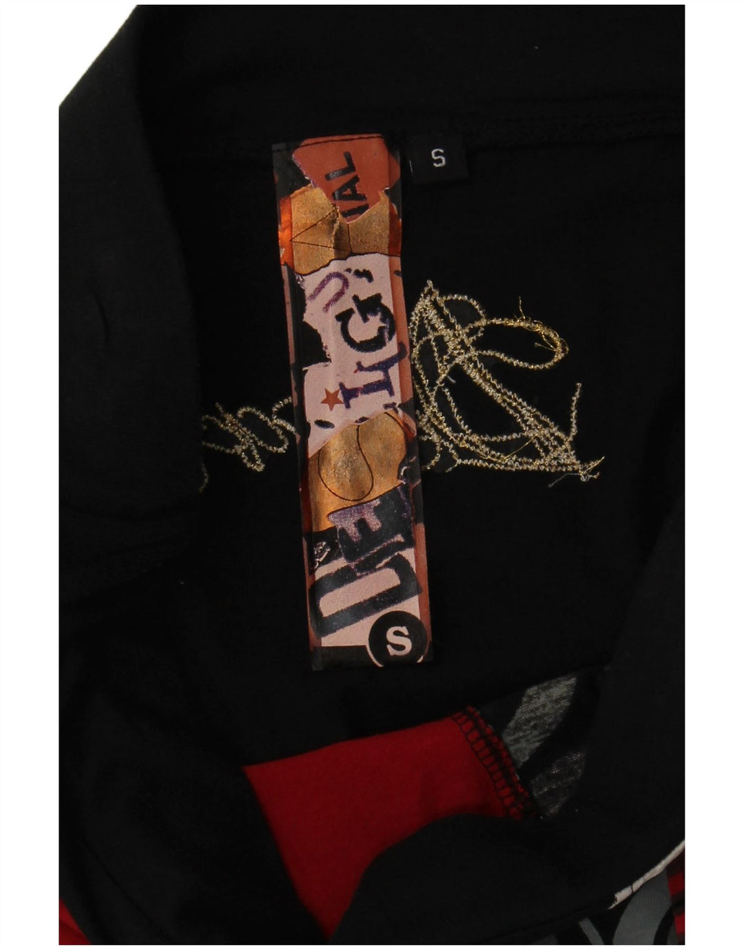 Женская асимметричная юбка с рисунком Desigual, маленькая W27, черная